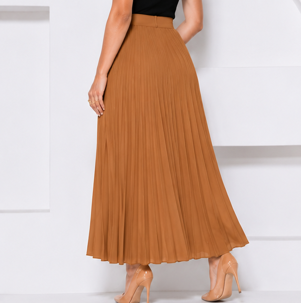 Saia Plissada Linho Luis Twill Alfaiataria FF-SAI-031-LXY-588 *Pacote: 70 R$ *Atacado: R$ 80