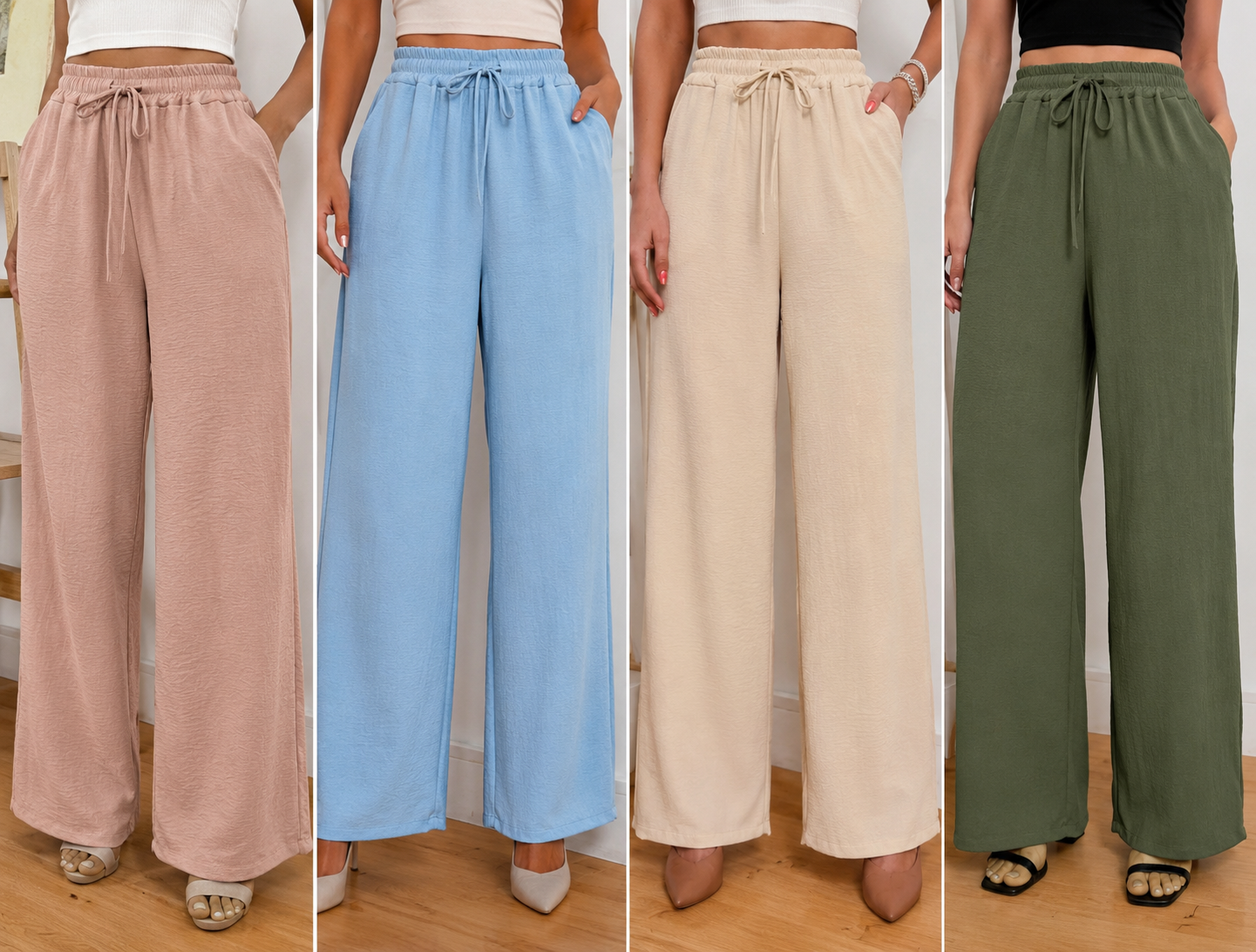 Calça Pantalona Duna Normal FF-CAL-016 *Pacote: R$ 25 *Atacado: R$ 30