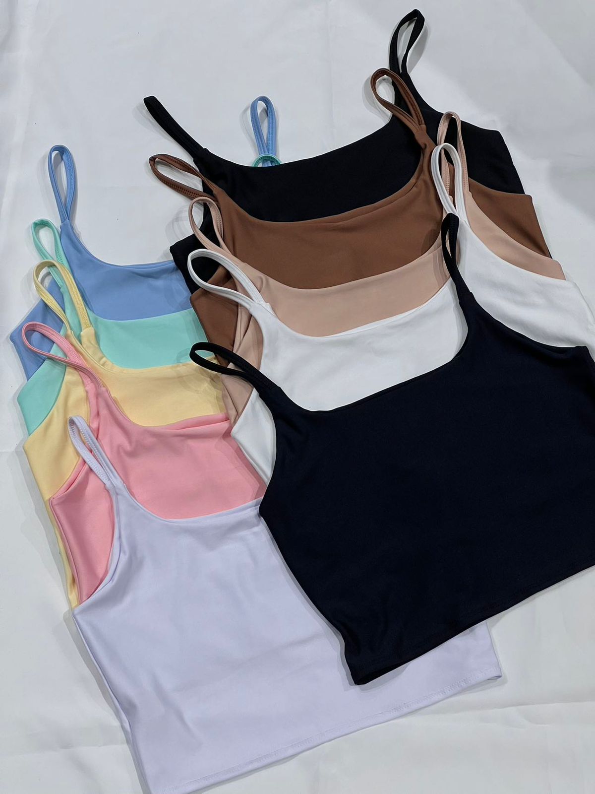 Cropped Suplex Feminino Alça Fina FF-CROP-010 *Pacote: R$ 18 *Atacado: R$ 20