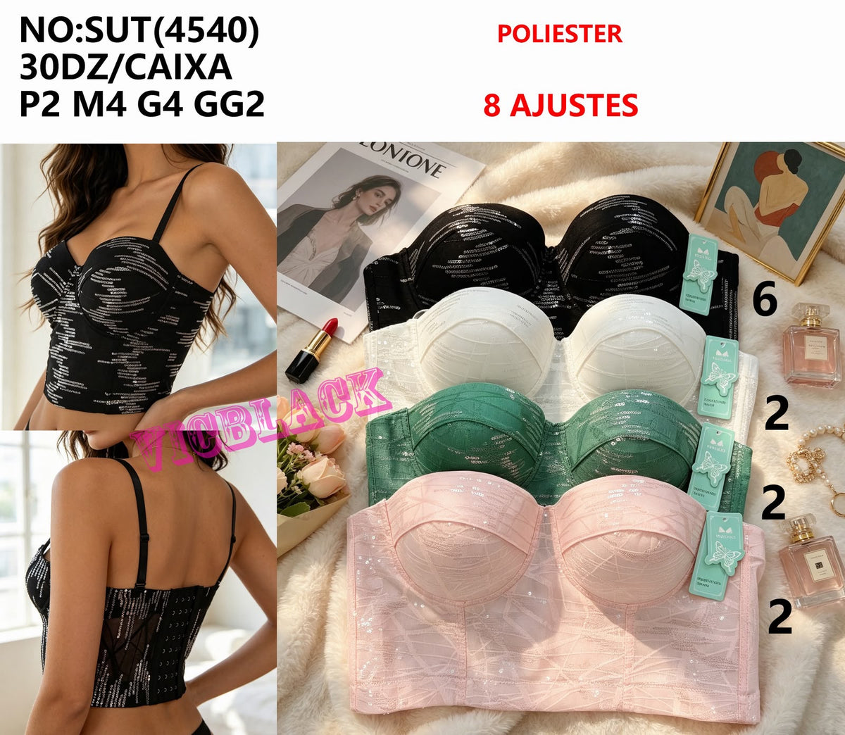 Corset importado #4540 *Pacote: R$ 35