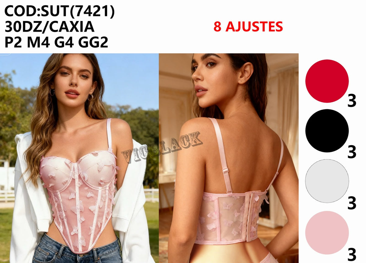 Corset importado #7421 *Pacote: R$ 35