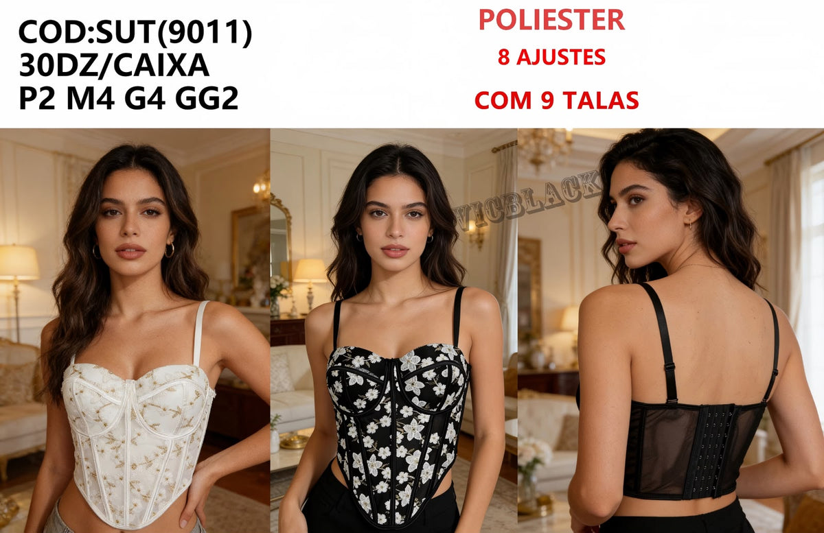 Corset importado #9011 *Pacote: R$ 35