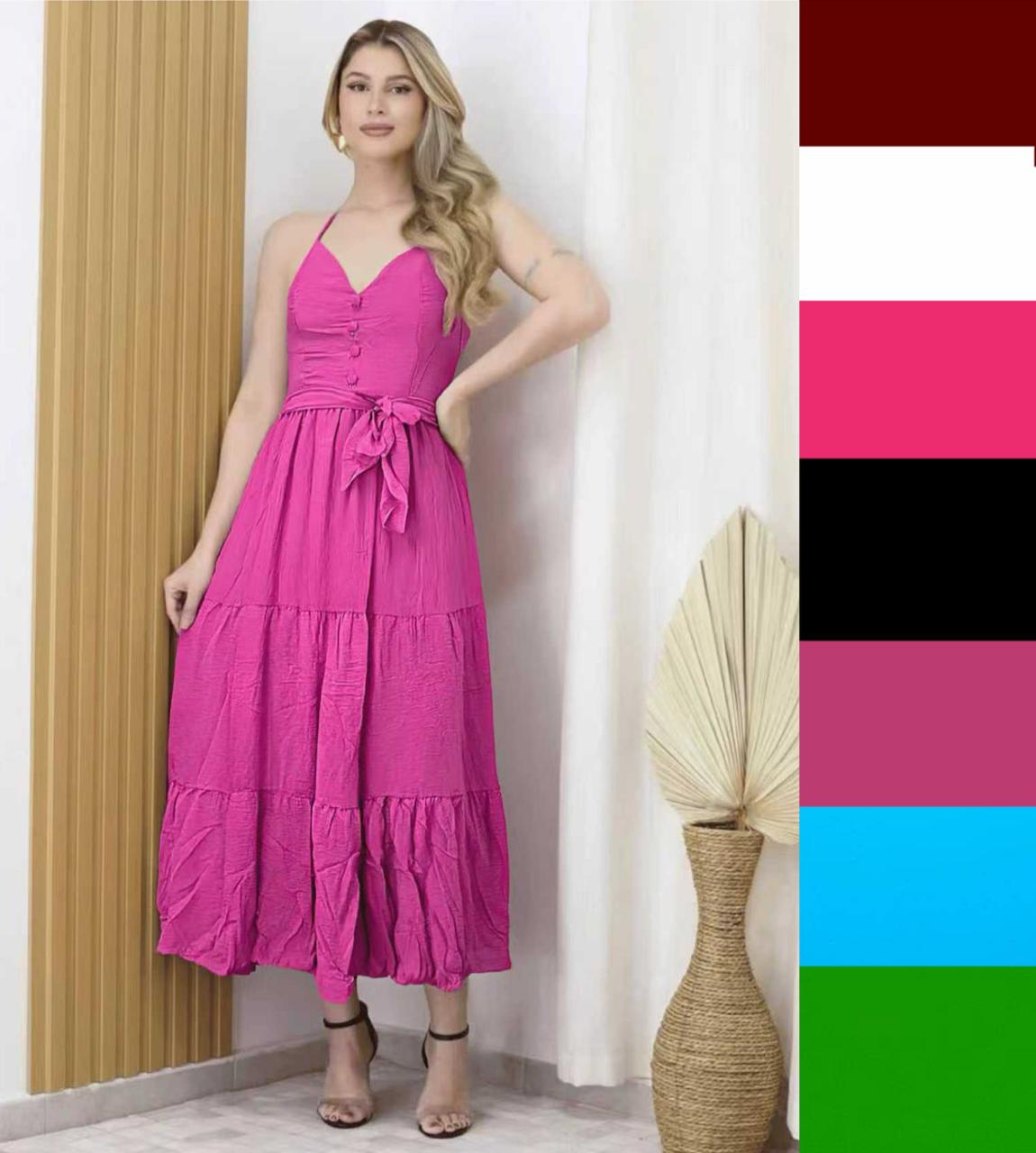 Vestido pipoca alça FF-VES-069 *Pacote: R$ 40 *Atacado: R$ 40