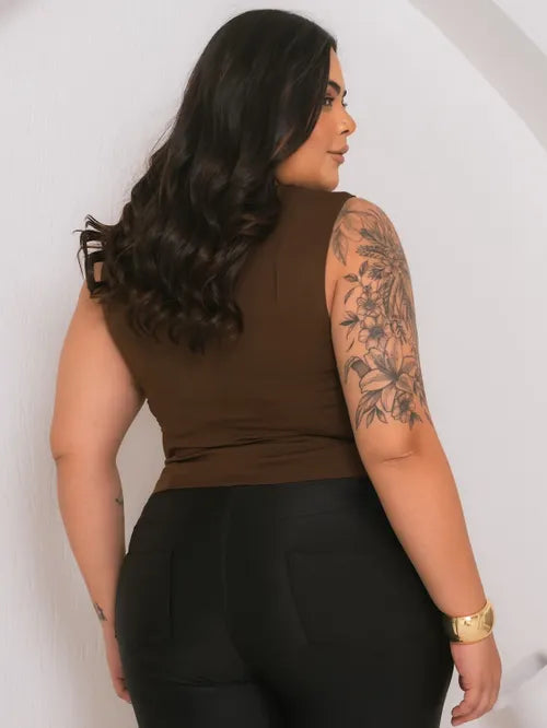 Colete Plus Size Alfaiataria FF-COL-004-XY-582-1 *Pacote: 40 R$ *Atacado: R$ 50