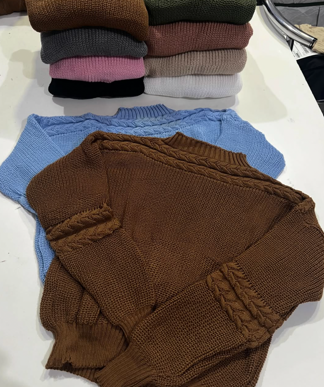 Blusa Tricô de Tranças Tamanho Único com Cores Ótimas Inverno *Pacote: R$ 30