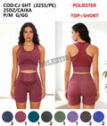 Top+Short Poliester Academia P/M G/GG CJ-SHT (2255/PE)  *Pacote: 20 R$