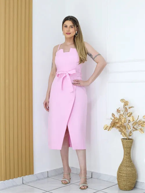 Vestido Midi Alfaiataria AF FF-VES-044-XY-575 *Pacote: 55 R$ *Atacado: R$ 70