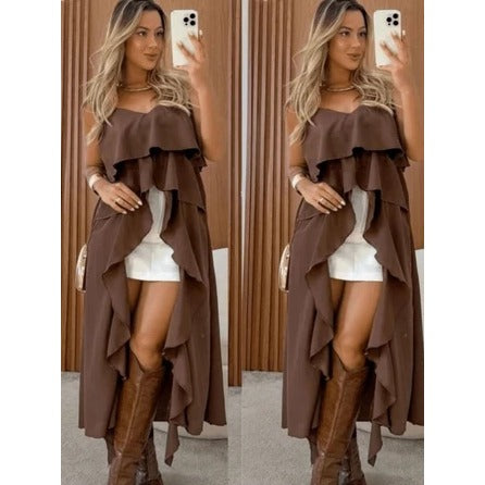 Vestido Bata Crepe FF-VES-031 *Pacote: 40 R$ *Atacado: R$ 50