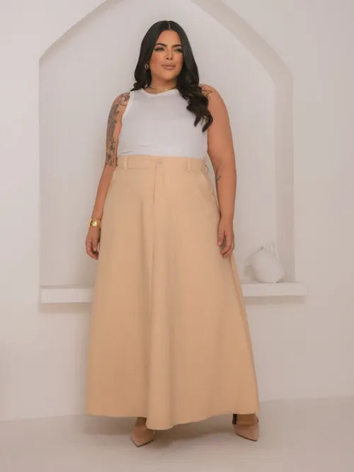 Saia Godê Plus Size Alfaiataria XY-497 *Atacado: R$ 55