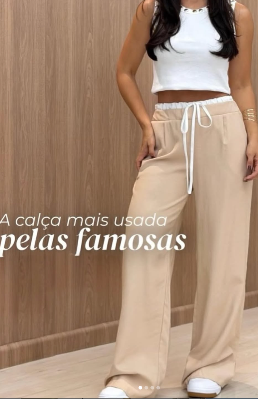 Calça Virgínia Tecido Linho Marrant P M G *Pacote: R$ 38 *Atacado: R$50