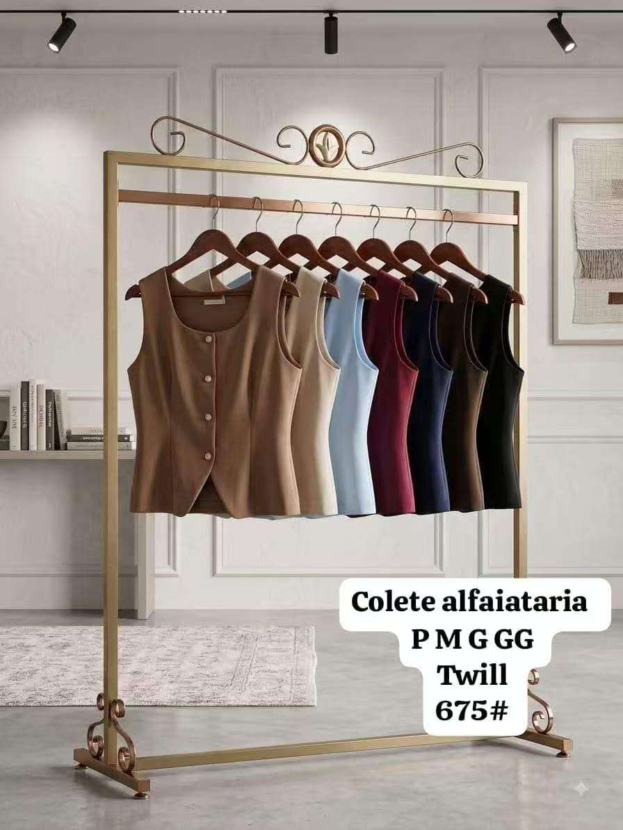Colete Alfaiataria P M G GG Twill 675# *Pacote: R$ 35 *Atacado: R$45