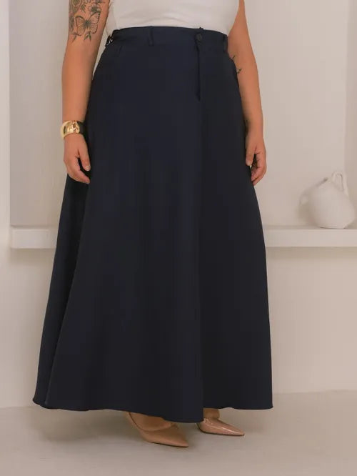 Saia Godê Plus Size Alfaiataria XY-497 *Atacado: R$ 55