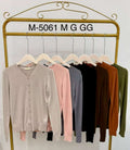 Cardigan Tricot Básico Modal Inverno M-5061 M/G/GG *Pacote: R$ 35