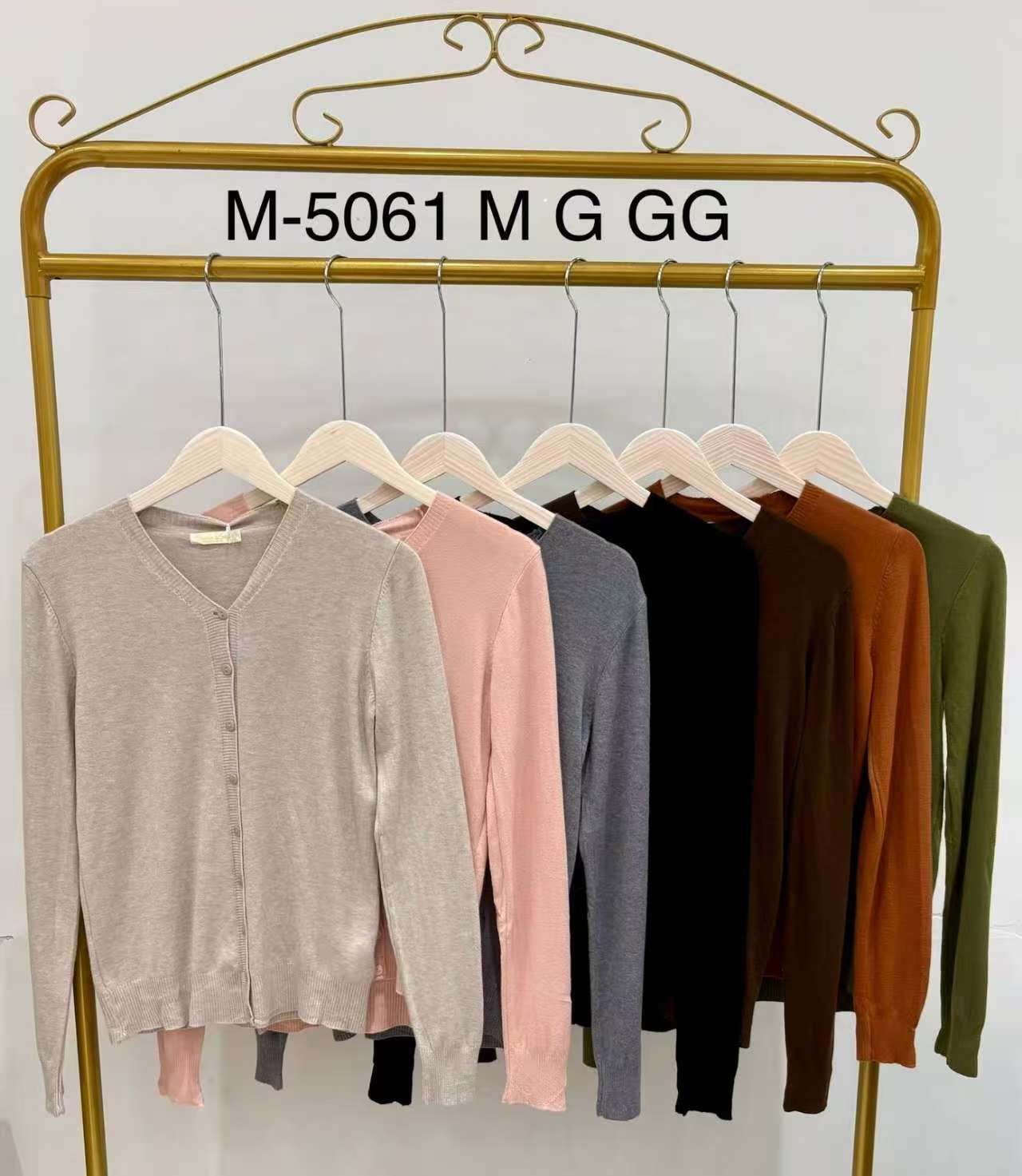 Cardigan Tricot Básico Modal Inverno M-5061 M/G/GG *Pacote: R$ 35