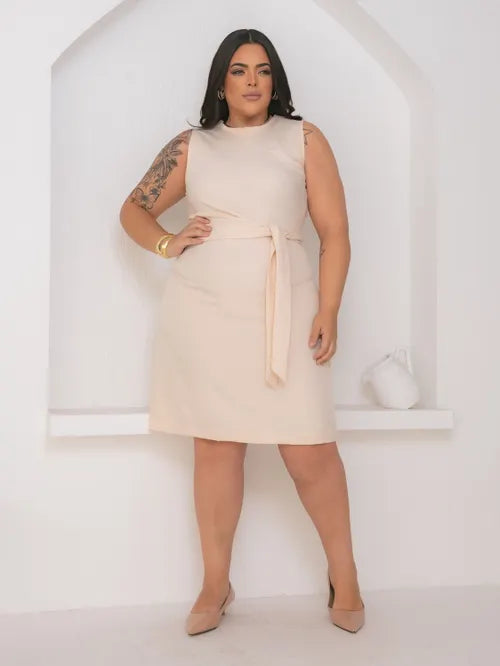 Vestido Plus Size Alfaiataria XY-603 *Atacado: R$ 74