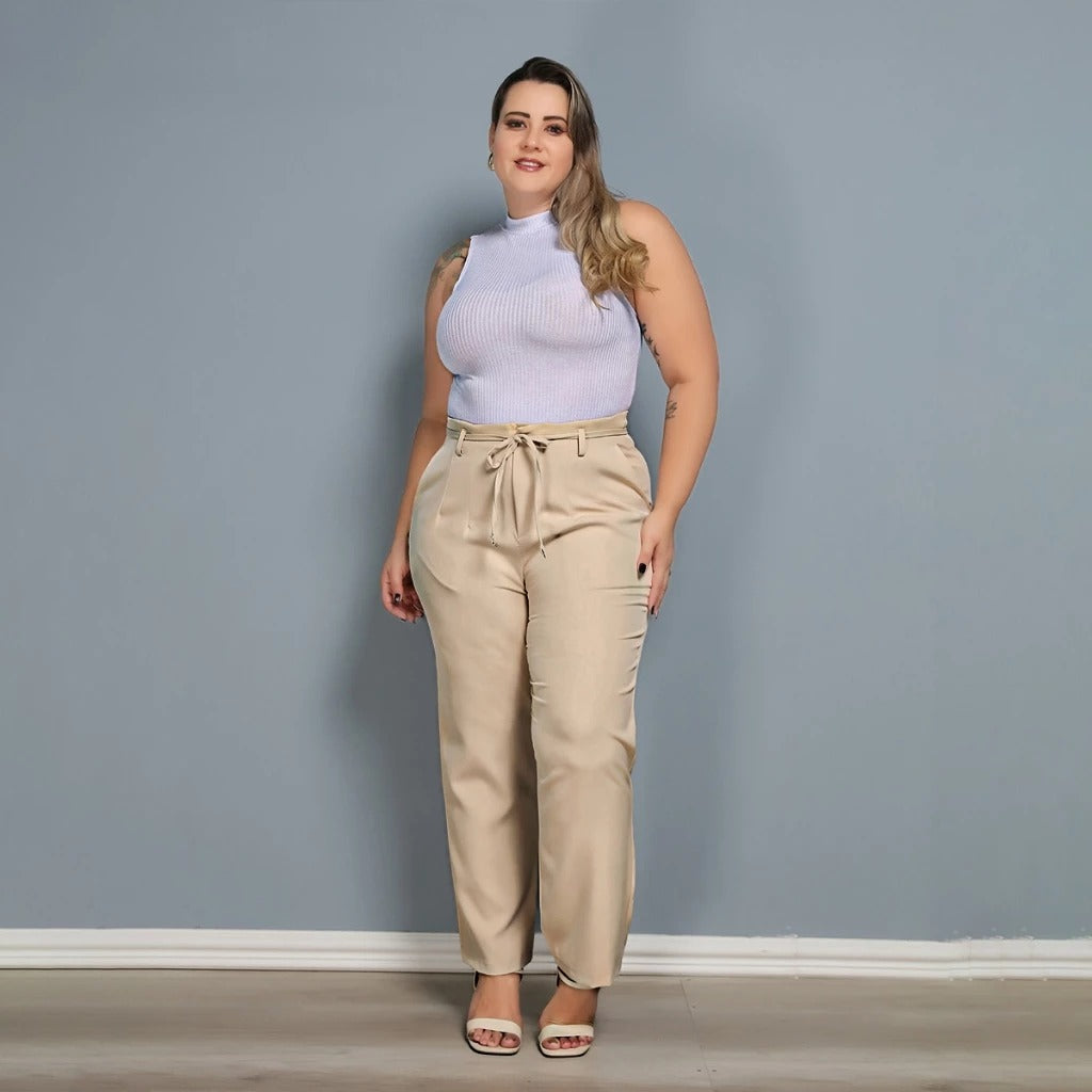 Calça Zara Argola Plus Size Alfaiataria Premium FF-CAL-009-CSS-459 *Pacote: 55 R$ *Atacado: 65 R$