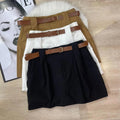 Short Saia com Cinto Plus Size Alfaiataria Premium FF-SHO-008-SS01 *Pacote: 40 R$ *Atacado: R$ 50
