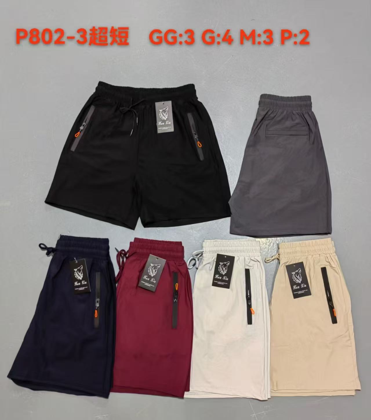 Short Masculino P M G GG P802-3 *Caixa: 28 R$