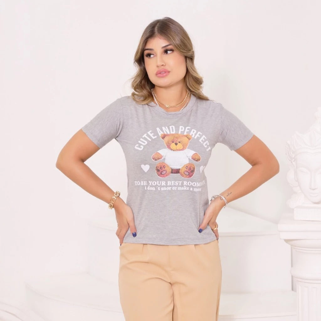 Tshirt Urso Biscolayca FF-TSH-025 *Pacote: 12 R$ *Atacado: R$ 15