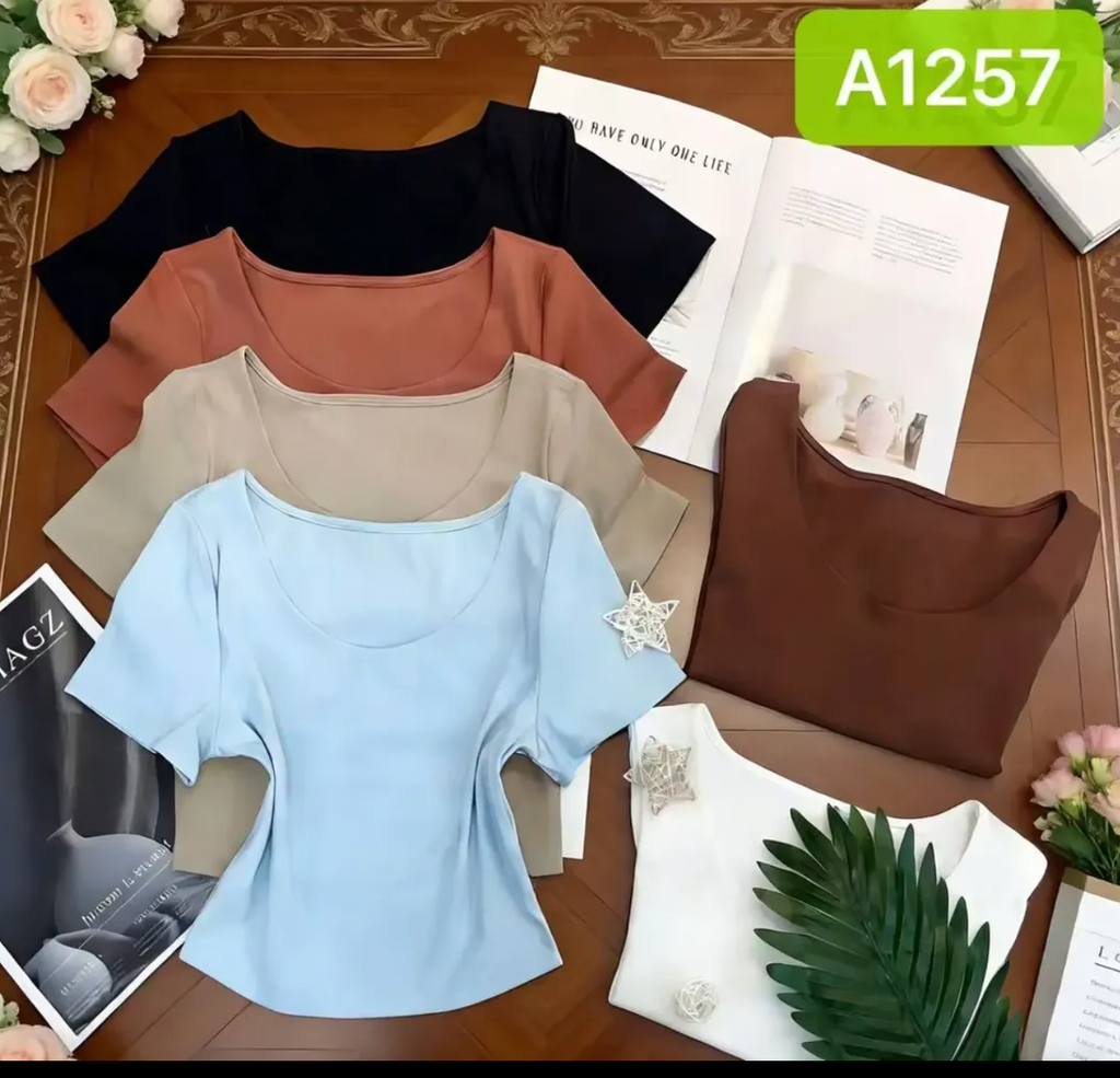 Blusa Poliamida Duplo Tecido P M G #A1257 *Pacote: R$ 28