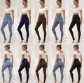 Calça Legging Canelada Com Pezinho P/M G/GG Academia *Pacote: R$ 23 *Atacado: R$ 28