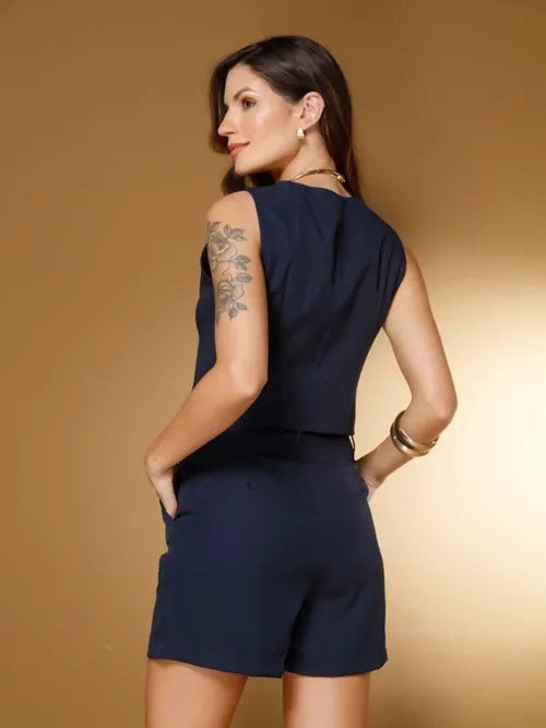 Conjunto Colete e Short Twill FF-CON-003-XY-530 *Pacote: R$ 70 *Atacado: R$ 80