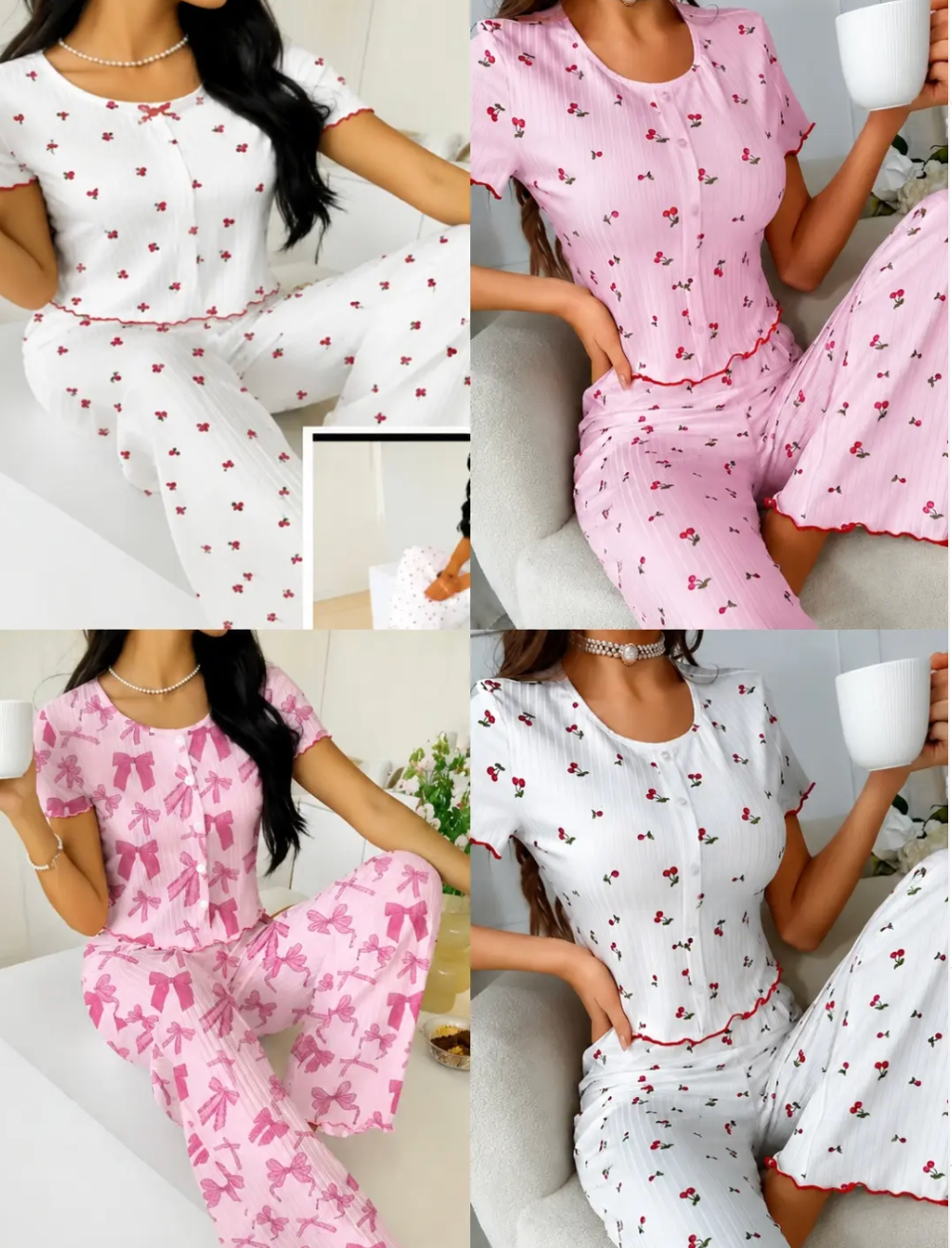 Conjunto Pijama P M G GG *Pacote: R$ 38