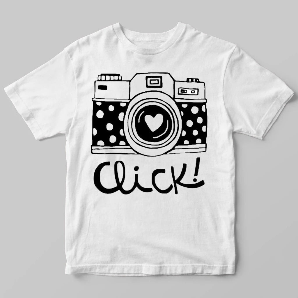 Tshirt Camera Click Biscolayca FF-TSH-028 *Pacote: 12 R$ *Atacado: R$ 15