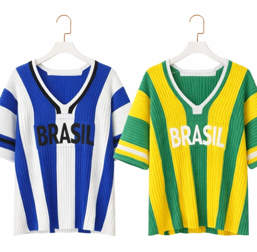 Blusa Tricô Brasil *Pacote: 50 R$ *Atacado: R$ 60