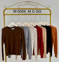 Cardigan Tricot Básico Modal Inverno M-5059 M/G/GG *Pacote: R$ 35