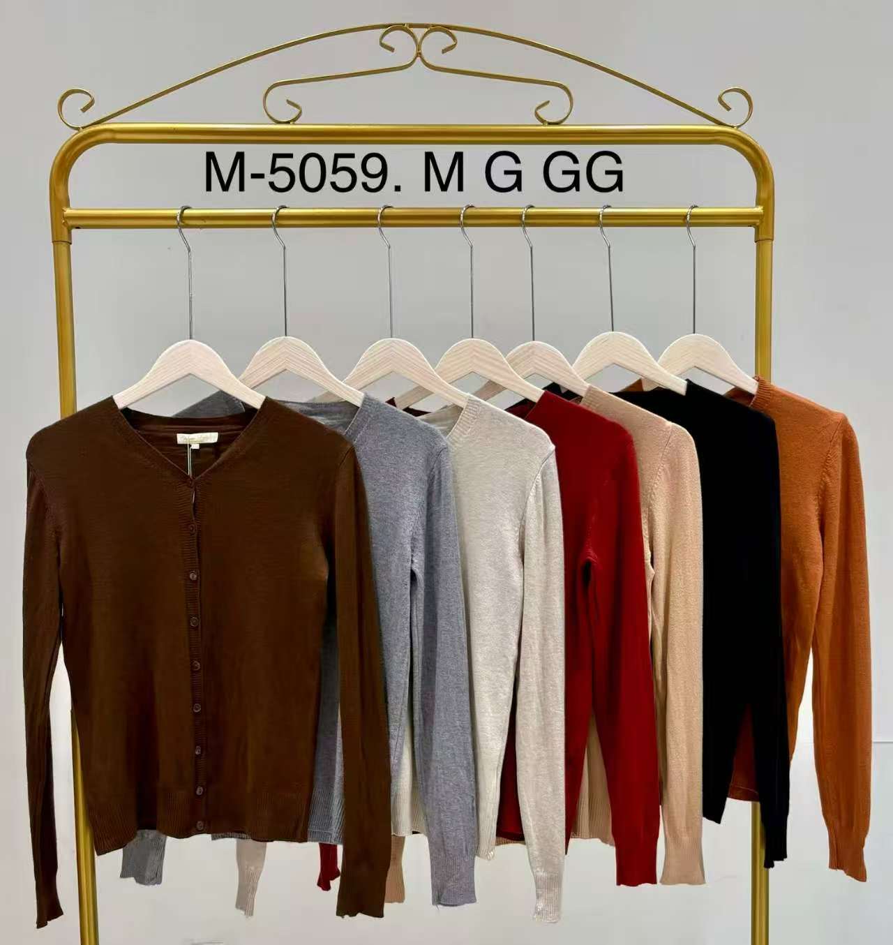Cardigan Tricot Básico Modal Inverno M-5059 M/G/GG *Pacote: R$ 35