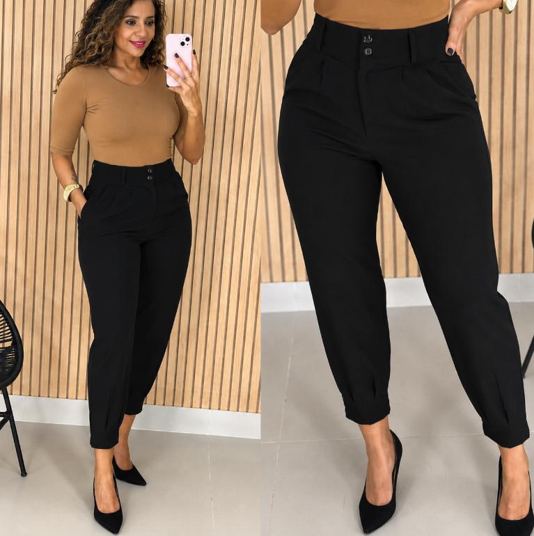 Calça Cenoura Alfaiataria 2 Botaoes P M G GG *Pacote: 45 R$ *Atacado: R$ 55