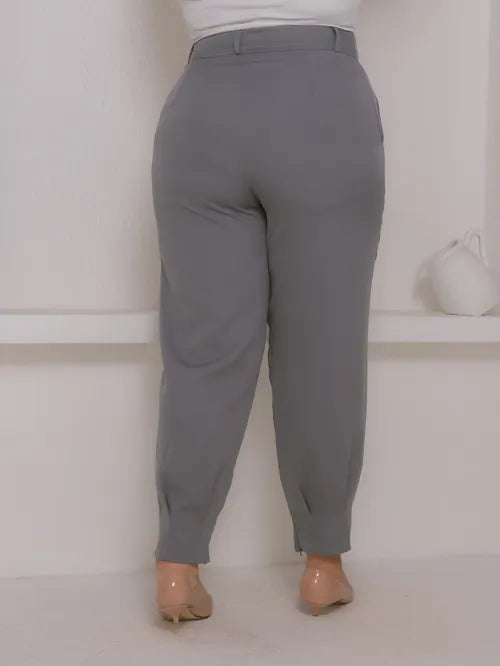 Calça Cenoura Plus Size Alfaiataria XY-481 *Atacado: R$ 55