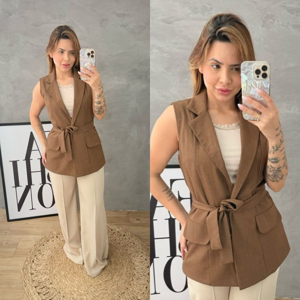 Max Colete Alfaiataria com Faixa CSS-546 *Pacote: 50 R$ *Atacado: R$ 55