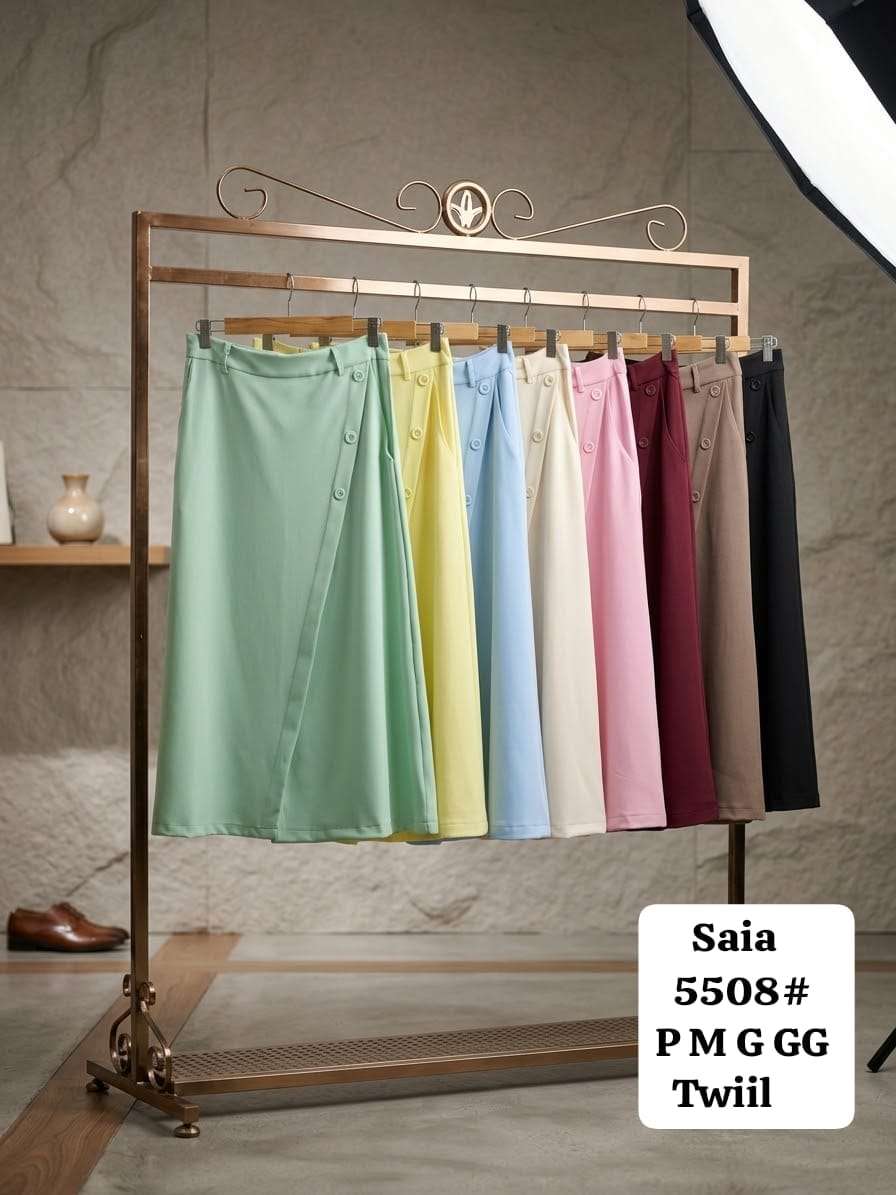 Saia Midi Twill P M G GG XY-5508 *Pacote: R$ 70 *Atacado: R$80