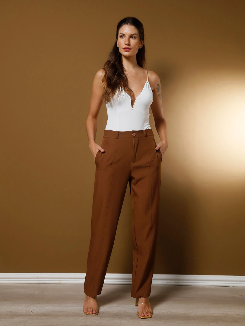 Calça Reta Alfaiataria FF-CAL-036-XY-570 *Pacote: R$ 55 *Atacado: R$ 65