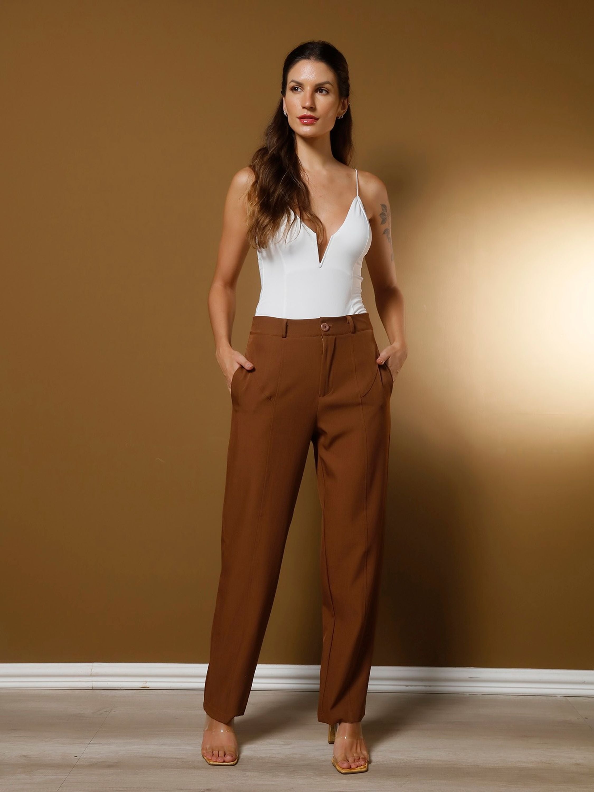 Calça Reta Alfaiataria FF-CAL-036-XY-570 *Pacote: R$ 55 *Atacado: R$ 65