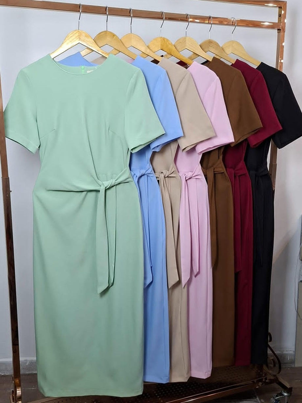 Vestido longo Alfaiataria FF-VES-043-XY-602 *Pacote: R$ 70 *Atacado: R$ 80