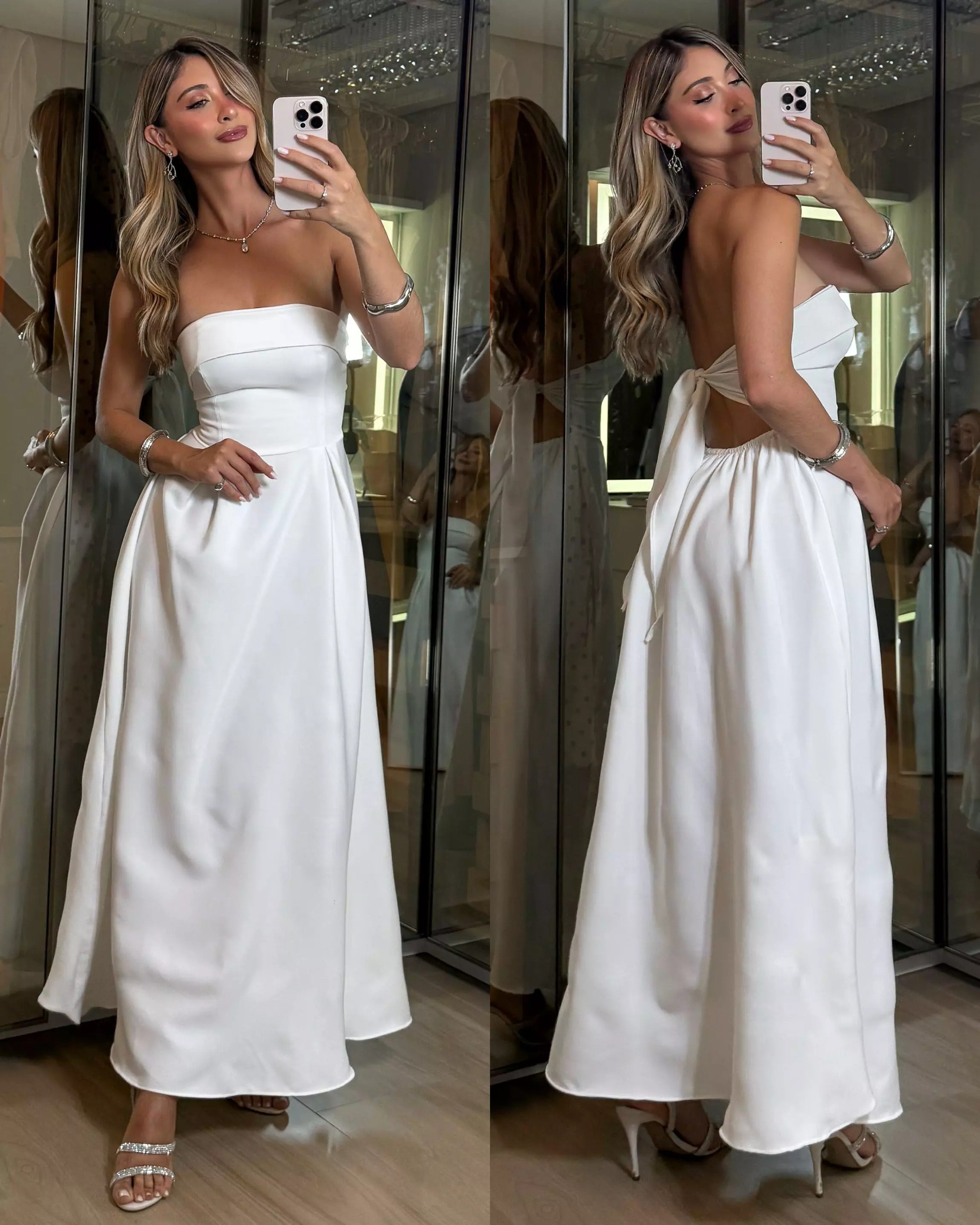 Vestido Midi Sara Liso Tomara-que-Caia Marrant FF-VES-016-ESF *Pacote: R$ 65 *Atacado: R$ 70