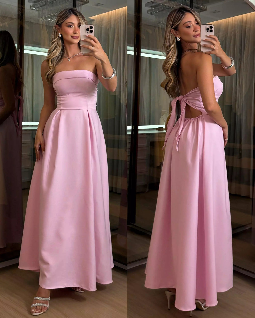 Vestido Midi Sara Liso Tomara-que-Caia Marrant FF-VES-016-ESF *Pacote: R$ 65 *Atacado: R$ 70