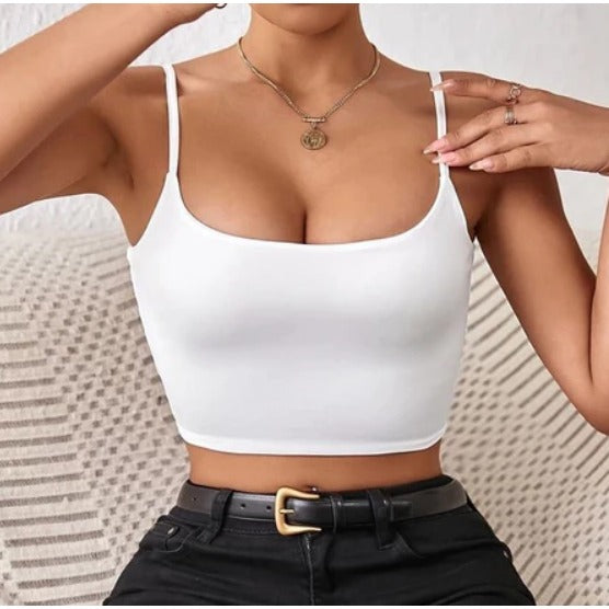 Cropped Suplex Feminino Alça Fina FF-CROP-010 *Pacote: R$ 18 *Atacado: R$ 20