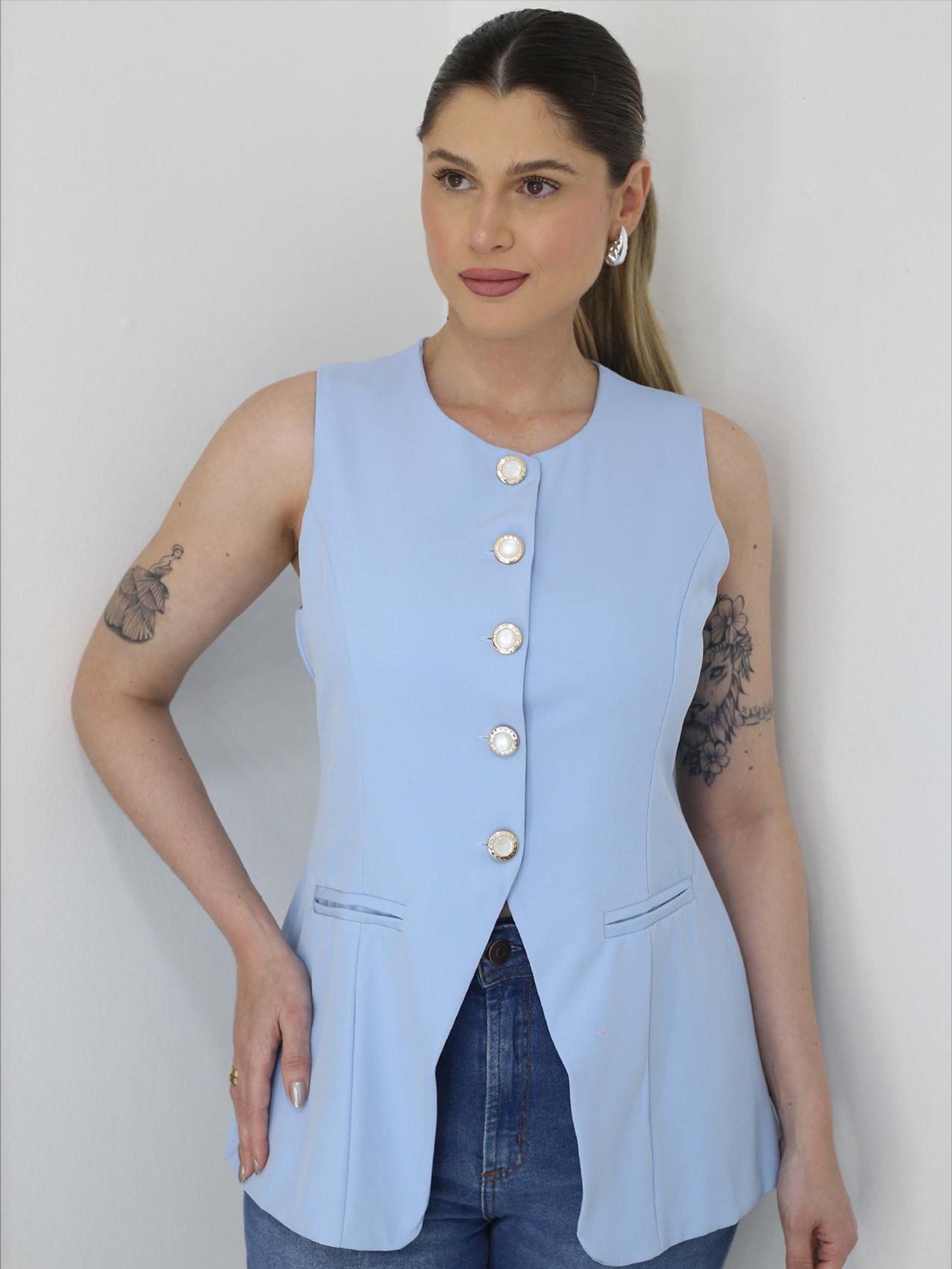 Colete Longo FF-COL-002-XY-611 *Pacote: R$ 55 *Atacado: R$ 65