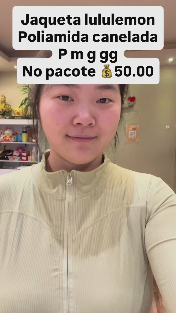 Jaqueta Lululemon Poliamida Canelada P M G GG *Pacote: R$ 50