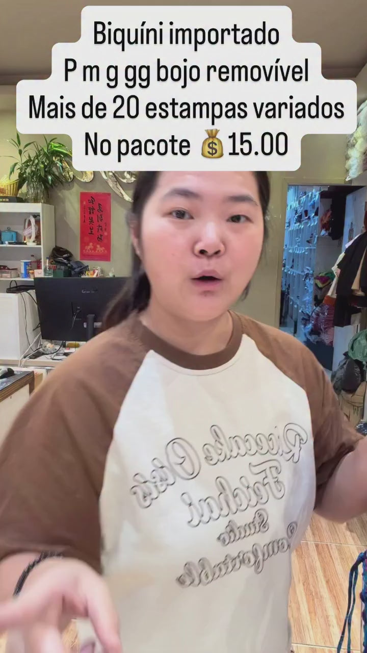 Biquíni Importado P M G GG Bojo Removível Mais De 20 Estampas Variados *Pacote: R$ 15