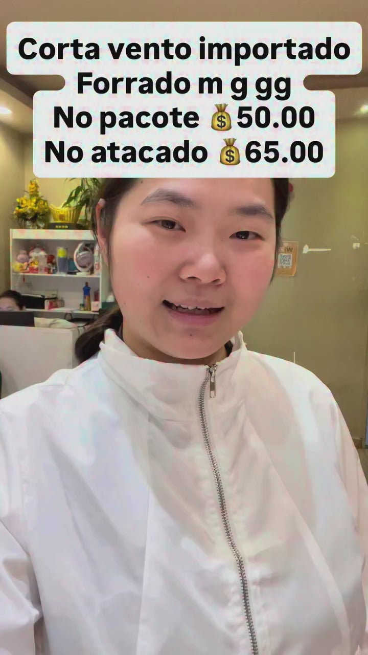 Corta Vento Importado Forrado M G GG *Pacote: R$ 50 *Atacado: R$ 65